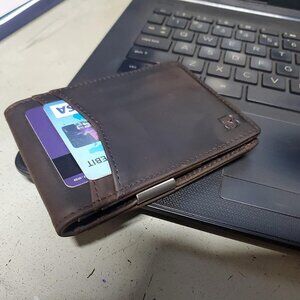 Mens Wallets slim Front Pocket RFID Blocking Card Holder Minimalist Mini